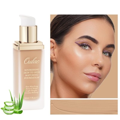 Oulac foundation make up Skincare Infused with Aloe Leaf and Vitamin E medium...