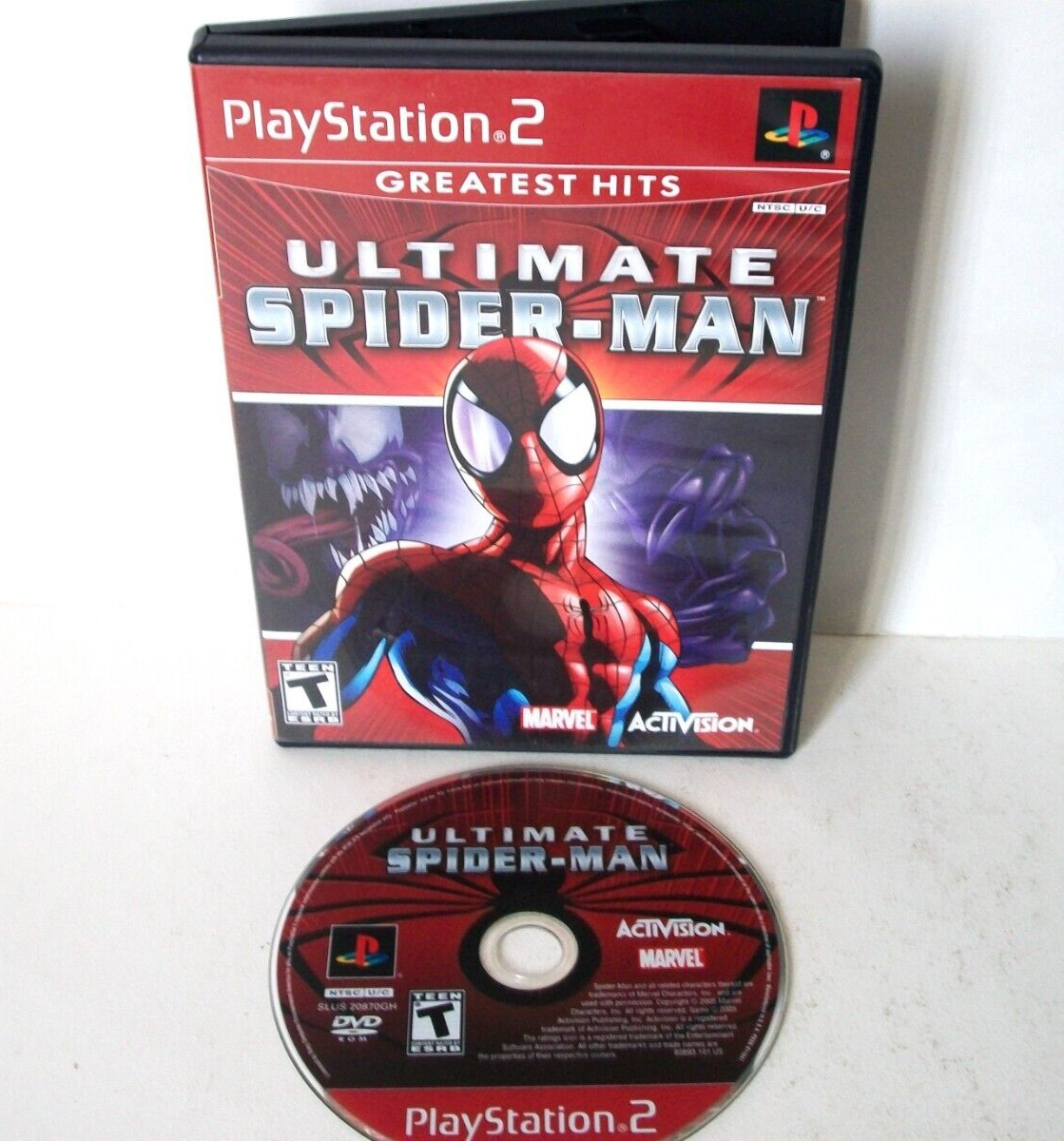 Ultimate Spider-Man PlayStation 2 PS2 Greatest Hits Game Case Spiderman  Marvel