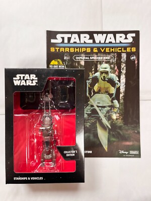 STAR WARS FANHOME RAUMSCHIFFE & FAHRZEUGE DIE-CAST MODELL #46 IMPERIAL SPEEDER BIKE
