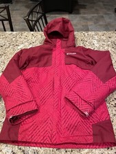 Columbia Red Interchange Ski Snowboard 3 In 1 Jacket Youth Large 14/16
