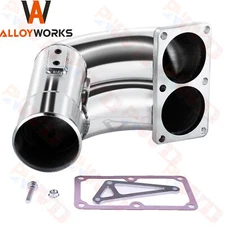 S/S 3.5" Raw Intake Elbow For Dodge Ram 2500 3500 6.7L Turbo Diesel 2007.5-2018