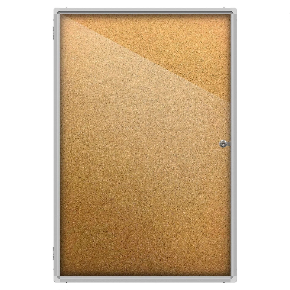 Tablón de anuncios de corcho cerrado 24x36 funciona como vitrina de tarjetas coleccionables Foto 2 de 4