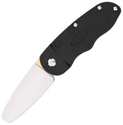 Fallkniven FS4 Black/Goldtone Flipstone Ceramic/Diamond Knife Sharpener FS4