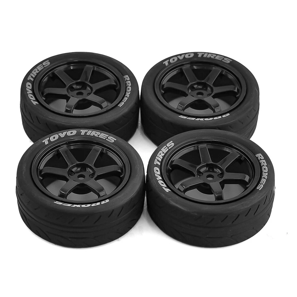 68x27mm Straßenreifen 12mm Hex für 1/10 Traxxas/HSP/Tamiya - Bild 4 von 4