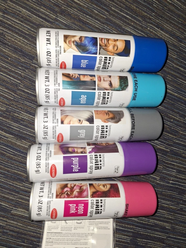 Lote de 5 colores diferentes esterilizados de color de cabello temporal Foto 4 de 4