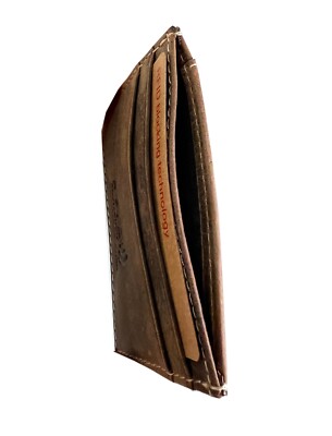 Johns Creek Leather Money Clip Card Case RFID Wallet w/ Bottle