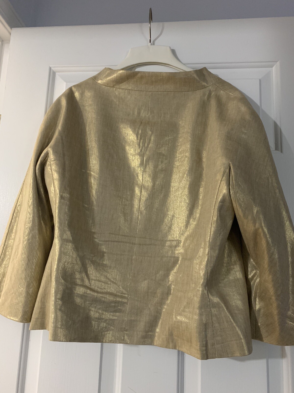 NWT Anne Klein Four-Button Solid Blazer Jacket Go… - image 7