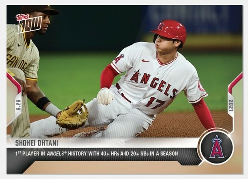 Shohei Ohtani - 2021 MLB Topps Now card 727- Exclusive LA Angels Short Print