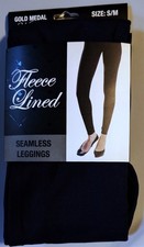Women's Leggings Seamless Fleece Lined S/M 90-135 lbs Gold Medal NWT PET RESCUE