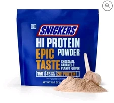 SNICKERS HI Protein Powder No Sugar Alcohols Natural Flavors 20g Whey Protein