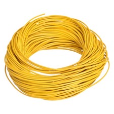20 Yards 1mm Round Leather Cord Lacing String for DIY Crafts Yellow