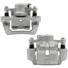 For Subaru Impreza 2.5L 08-14 WRX 13-18 2.0L 2pcs Silver Rear Brake Calipers