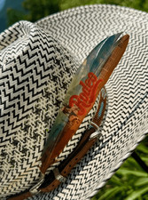 Cowboy Cowgirl Western Hat Feather Accessory Pink Rodeo Bull