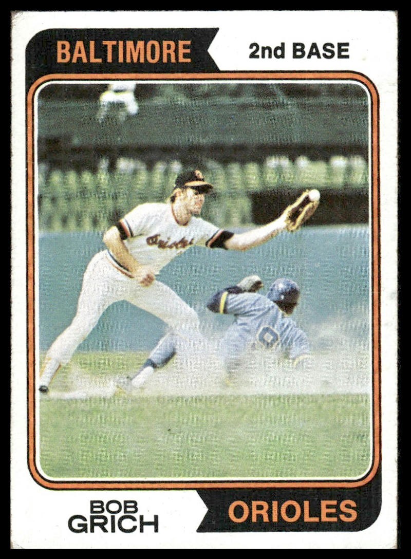 1974 Topps #109 Bob Grich Baltimore Orioles