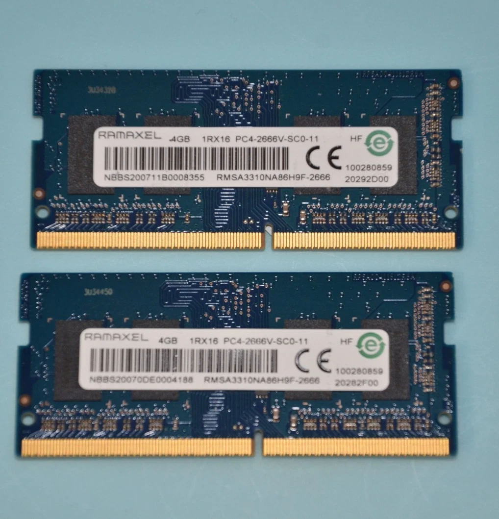 DDR4 SDRAM Ramaxel 4 GB Capacity per Module Memory (RAM) for sale