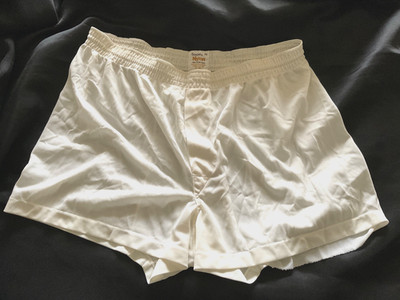 Men s Vintage Jockey Nylon Boxer Shorts Rare Sheer 100% Tricot Size 34