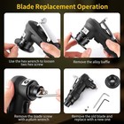Upgraded Matte Black 30000 RPM Air Chamfer Tool 12 C & 8 R Blades, 6 Bearing....