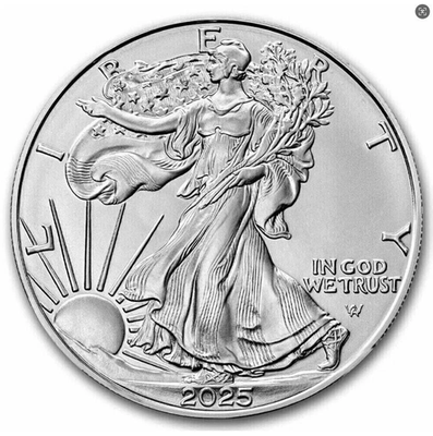#ad 2025 1 oz American S*il*ver Eagle Coin BU 1 oz of . fine S*il*ver $19.32