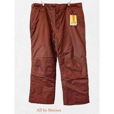 All In Motion mens water/wind resistant insulat ski/snow pants Sz XXL
