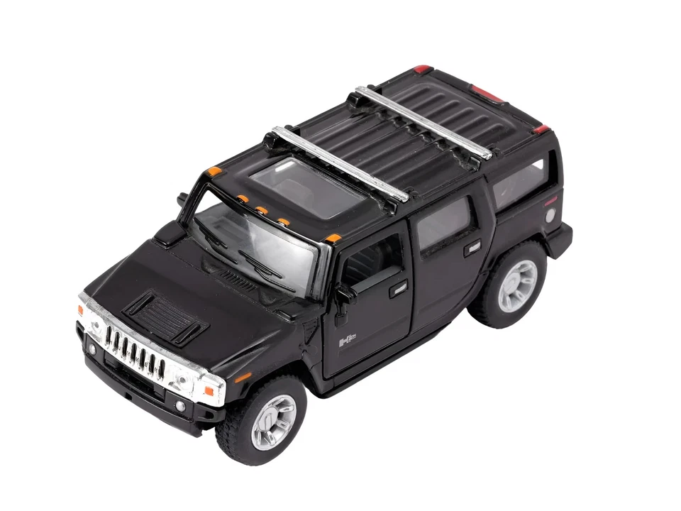 Modellino Auto Hummer H2. Auto Giocattolo Scala 1:40 con Porte Apribili. - Immagine 4 di 4