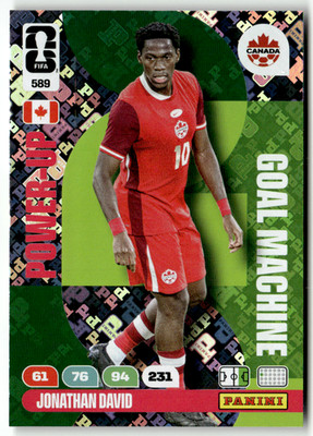 Panini FIFA World Cup Adrenalyn 2026 589 Jonathan David Goal Machine Power-Up