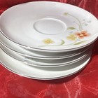 Annabelle Fine China Japan Fine China Floral Saucer Set of 4 White Green 5002 — photo 3