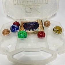 Bakugan Battle Brawlers Lot of 7 + Cards Carrying Case