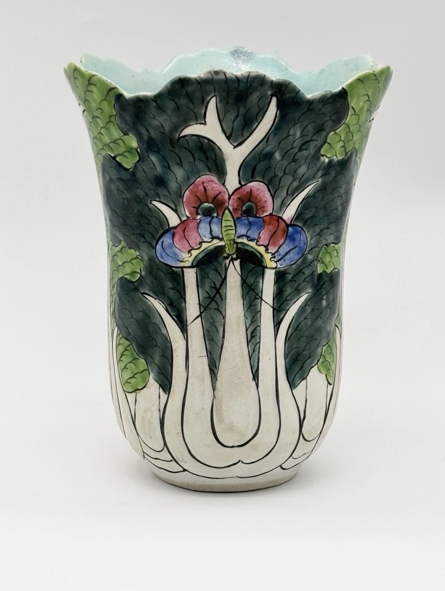 中国蝴蝶花瓶印第安纳收藏中国花瓶、罐子(1900-现在) | eBay