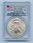 2013 (W)  American Silver Eagle 1 OZ PCGS MS70 First Strike