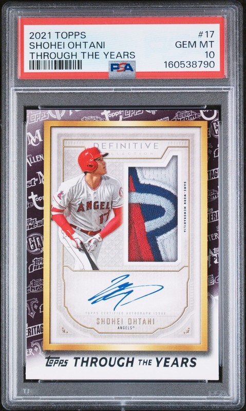 Shohei Ohtani TOPPS INSERT CARD LOS ANGELES ANGELS GEM MINT PSA 10
