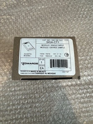 EDWARDS SIGA-CT1 - Single Input Module for EST Fire Alarm System