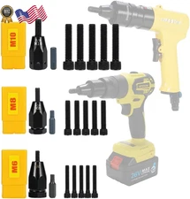 HIFESON Pneumatic Self Locking Rivet Nut Gun Head(Replacement Mandrel Each 5p...