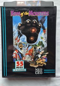 MINT - King Of The Monsters ( Neo Geo AES ) Dog Tag - US Version - CIB