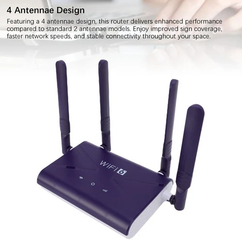 WiFi6 Wireless Router 300Mbps 4G 5G CPE LTE Router With SIM Card Slot 4 Ante NEW