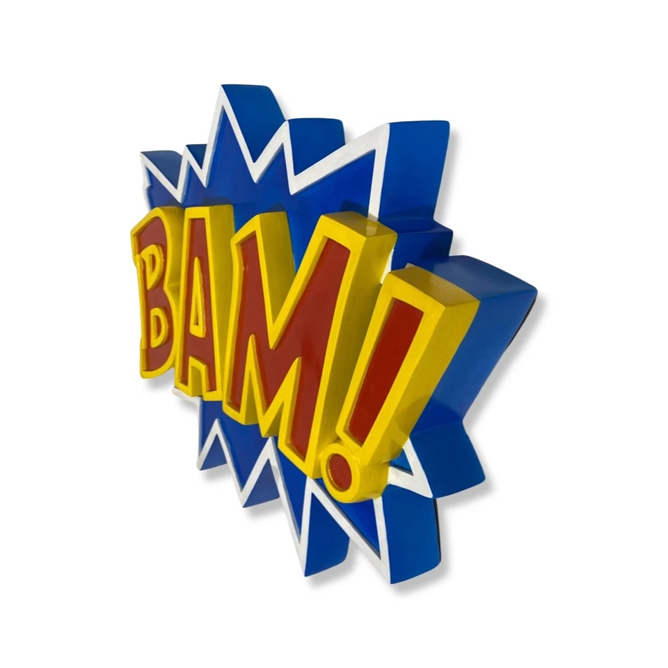 3D Comic Book Pop Culture Wall Sign -BAM - 32 Inches Foto 3 de 3