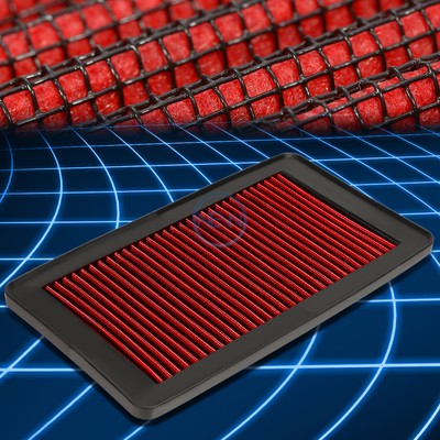 Washable OE Drop-In Replacement Air Filter for 2009-2015 Honda Pilot SUV Red