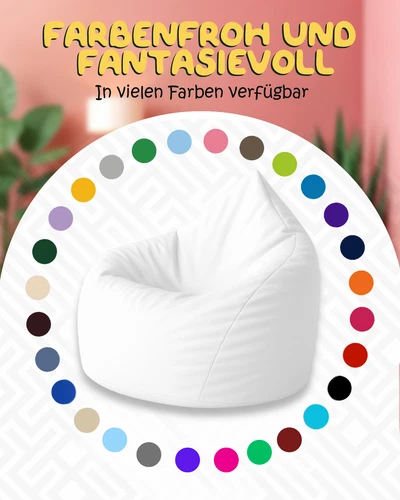PatchHome Sitzsack XL- Jumbo Sitzkissen Bodenkissen Kinder und Erwachsene - Bild 165 von 203