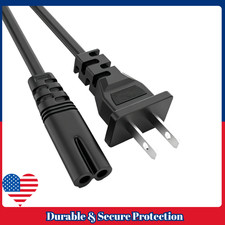 5ft 2pin Power Cord Cable for Boombox Radio CD Player Stereo Receiver HD Adapter