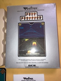 Vintage GCE Vectrex POLE POSITION Arcade Game Complete Box, Manual, Overlay 1983