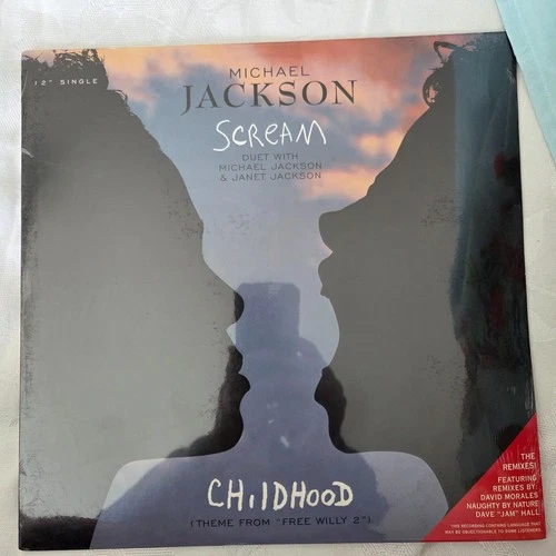 MICHAEL JACKSON 1995 “SCREAM” / "CHILDHOOD" REMIXES - RARE 12" SINGLE - SEALED