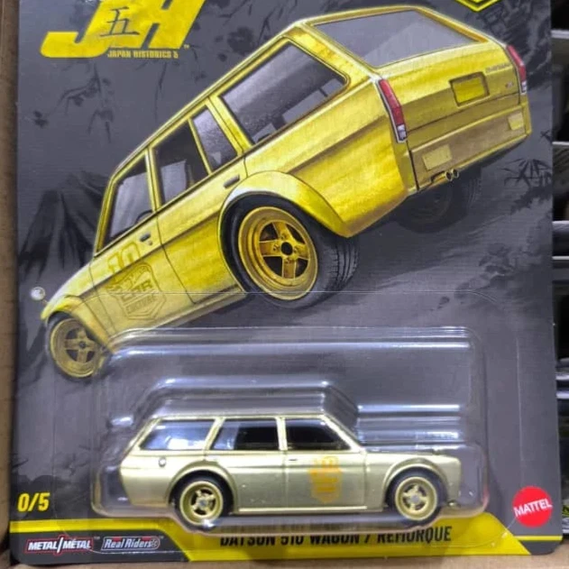 EN MANO 2026 Hot Wheels Premium Japón Historic 5 - Datsun 510 Wagon Remorque Foto 2 de 2
