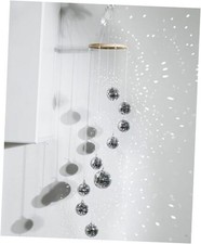 Disco Ball Decor Sun Catcher Hanging Spinner 35 Inch Handmade Design Spiral