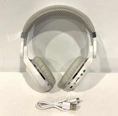 BLUEDIO T2 TURBINE HURRICANE BLUETOOTH WIRELESS WHITE HI-FI STEREO HEADPHONES