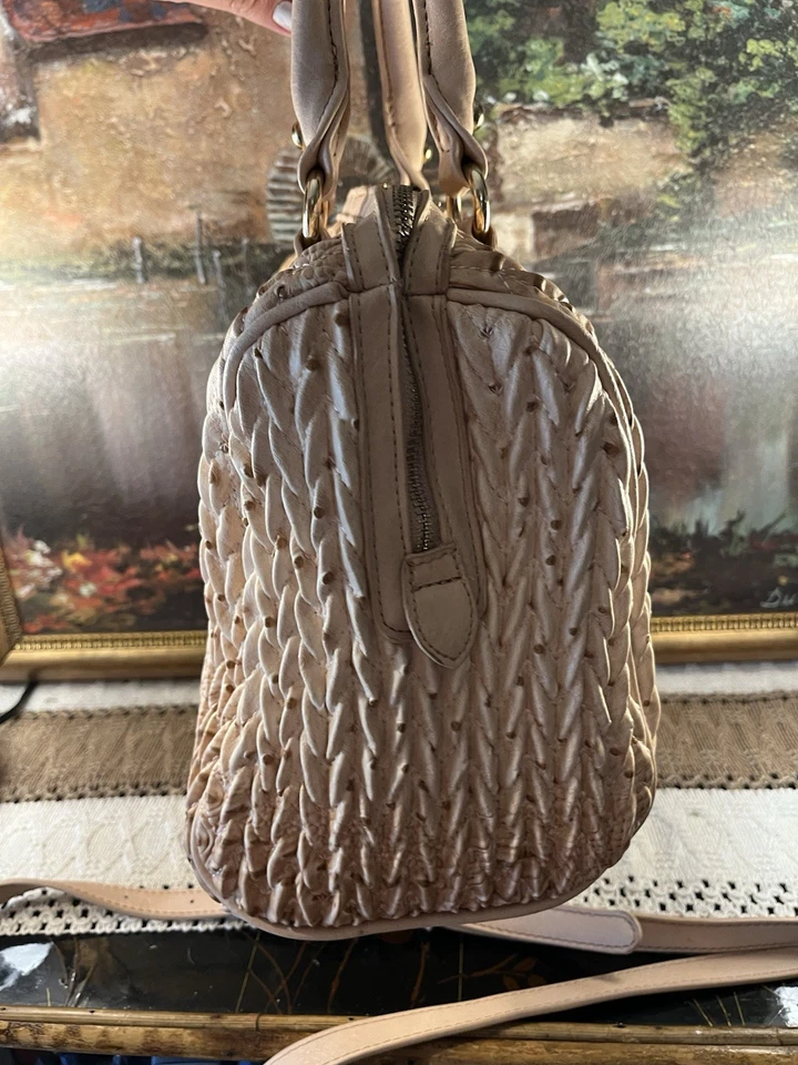 Bolso de Mano Republic Rosa Borla Cartera Bolso de Mano con Correa Bandolera. Trenza oro rosa Foto 4 de 4