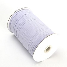 144 Yards 3/8-inch Wide White Braided Elastic Spool for Sewing Crafts
