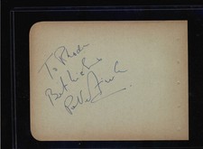 Peter Finch - Dual Signed Autograph Book Page - Network