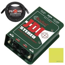 Radial Engineering JDI Stereo Premium Stereo Passive Direct Box Bundle w/Pig ...
