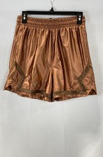 Jordan Women's Diamond Shorts Bronze Metallic Dri-Fit NWT Size S
