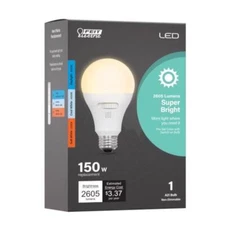 Feit A21 E26 (Medium) Smart-Enabled LED Bulb Adjustable White 150 Watt