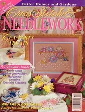 Cross Stitch  Needlework Magazine April 1997 TEA PARTY TREATS FAST FREE US SHIP